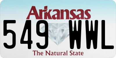 AR license plate 549WWL