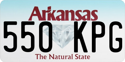 AR license plate 550KPG