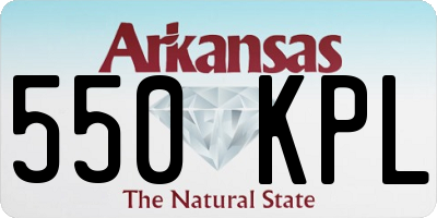 AR license plate 550KPL