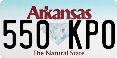 AR license plate 550KPO