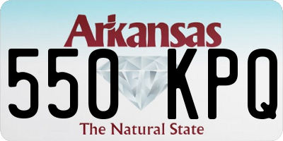 AR license plate 550KPQ