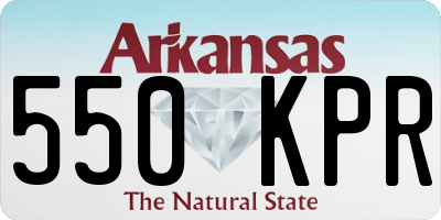 AR license plate 550KPR