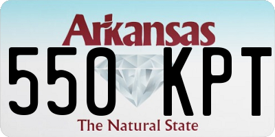 AR license plate 550KPT