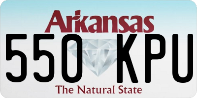 AR license plate 550KPU