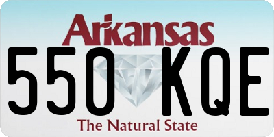 AR license plate 550KQE