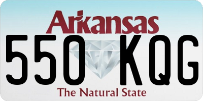 AR license plate 550KQG