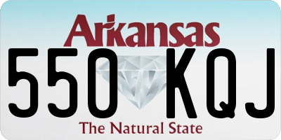AR license plate 550KQJ