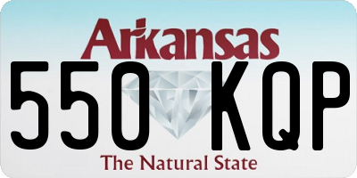 AR license plate 550KQP