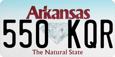 AR license plate 550KQR