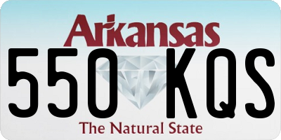 AR license plate 550KQS