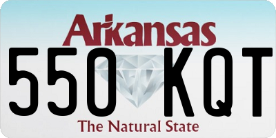 AR license plate 550KQT