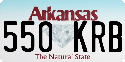 AR license plate 550KRB