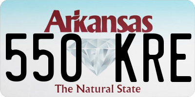 AR license plate 550KRE