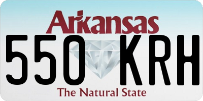 AR license plate 550KRH