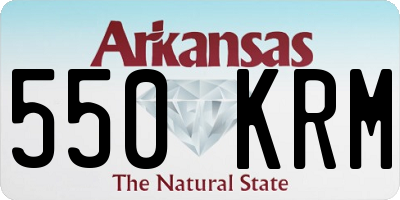 AR license plate 550KRM