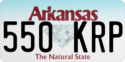 AR license plate 550KRP
