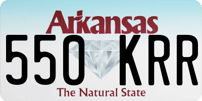 AR license plate 550KRR