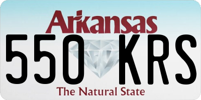 AR license plate 550KRS