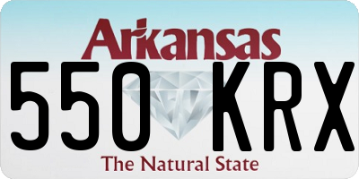AR license plate 550KRX