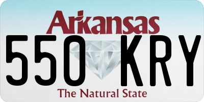 AR license plate 550KRY