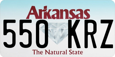 AR license plate 550KRZ