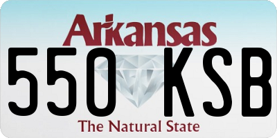 AR license plate 550KSB