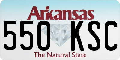 AR license plate 550KSC