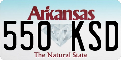 AR license plate 550KSD