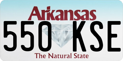 AR license plate 550KSE