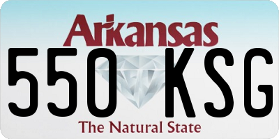 AR license plate 550KSG