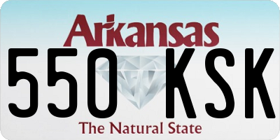 AR license plate 550KSK