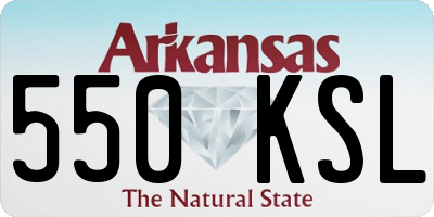 AR license plate 550KSL