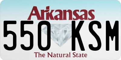 AR license plate 550KSM