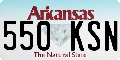AR license plate 550KSN