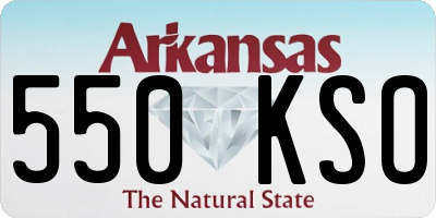 AR license plate 550KSO