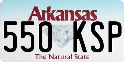 AR license plate 550KSP