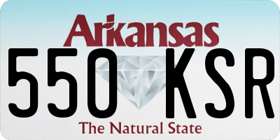 AR license plate 550KSR