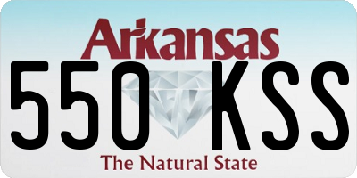 AR license plate 550KSS