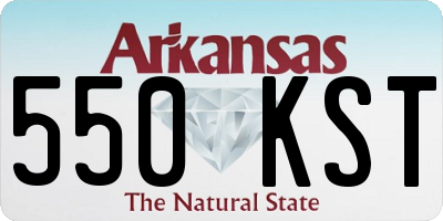 AR license plate 550KST