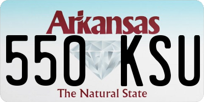 AR license plate 550KSU