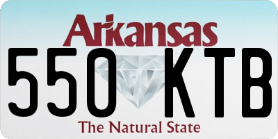 AR license plate 550KTB