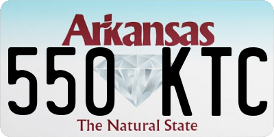 AR license plate 550KTC