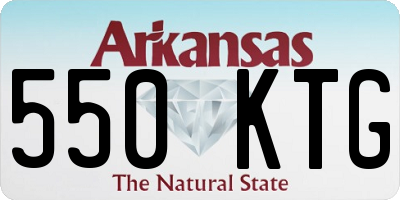 AR license plate 550KTG