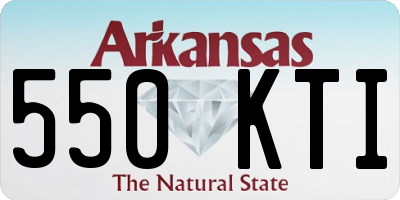 AR license plate 550KTI