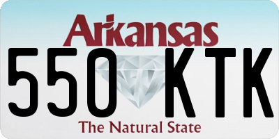 AR license plate 550KTK