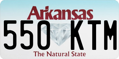 AR license plate 550KTM