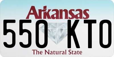 AR license plate 550KTO
