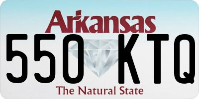 AR license plate 550KTQ