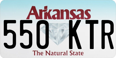 AR license plate 550KTR