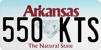 AR license plate 550KTS